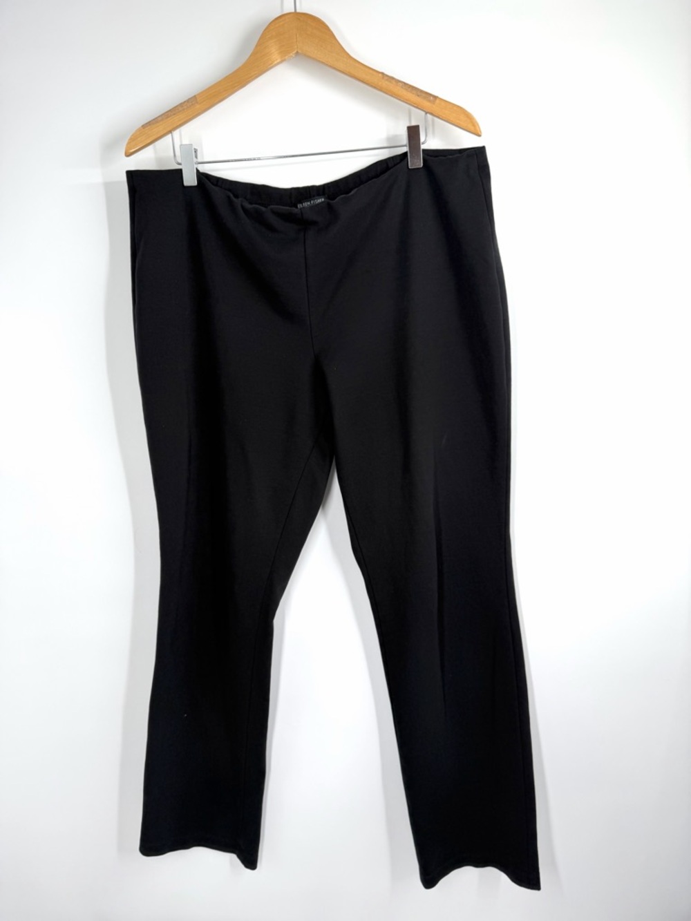Eileen Fisher Black Stretch Comfy Trouser Pants 2XL